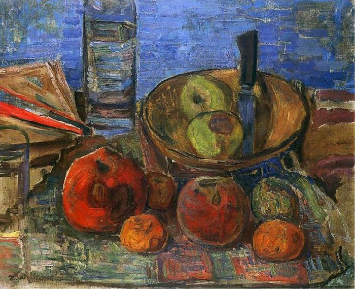 Zygmunt Waliszewski Still life with apples.